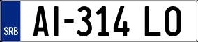 Trailer License Plate